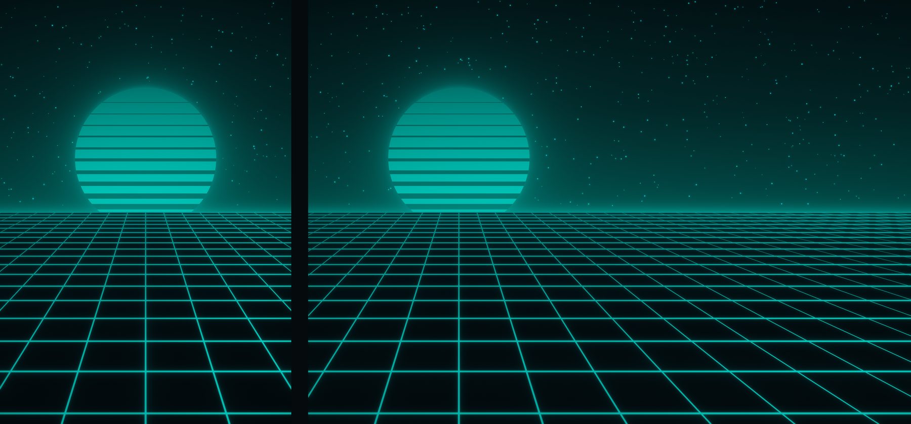 Neon Teal Classic: outer screen and inner screen