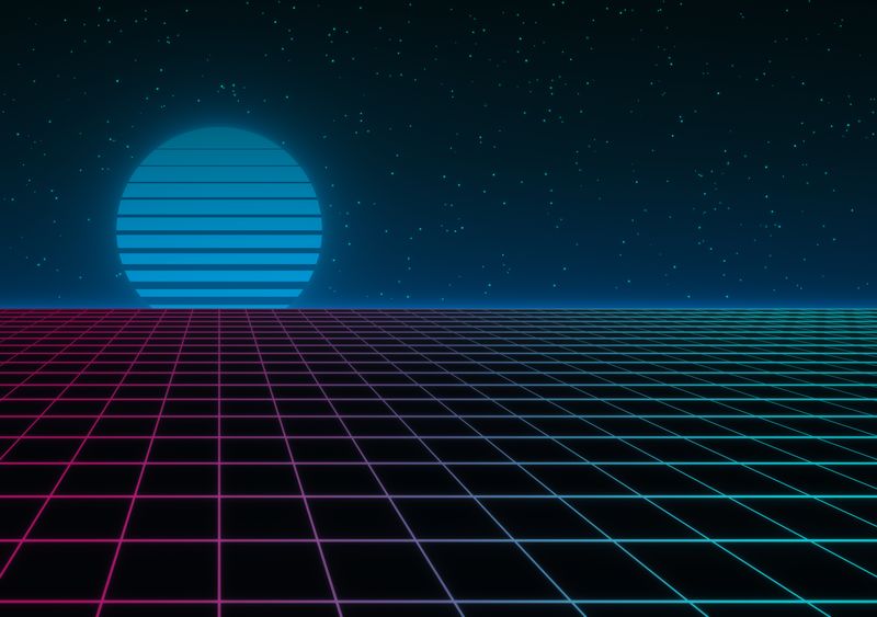 Cyan Glitch, inner screen wallpaper